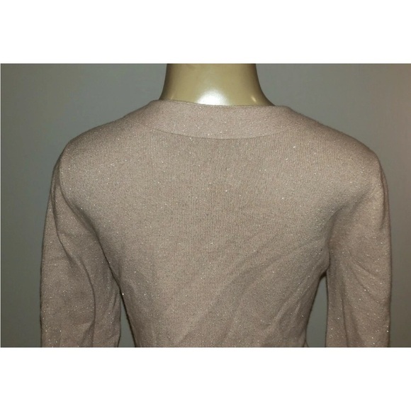 346 Brooks Brothers Scoop Neck Pullover Sweater Mettalic Blush Size S - Picture 5 of 6